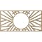 Ekena Millwork Hoover Wood Fretwork Pierced Ceiling Medallion, Hickory, 32"W x 16"H x 11 7/8"ID x 3/8"T CMWP32X16X0375HOHI - alternate 3